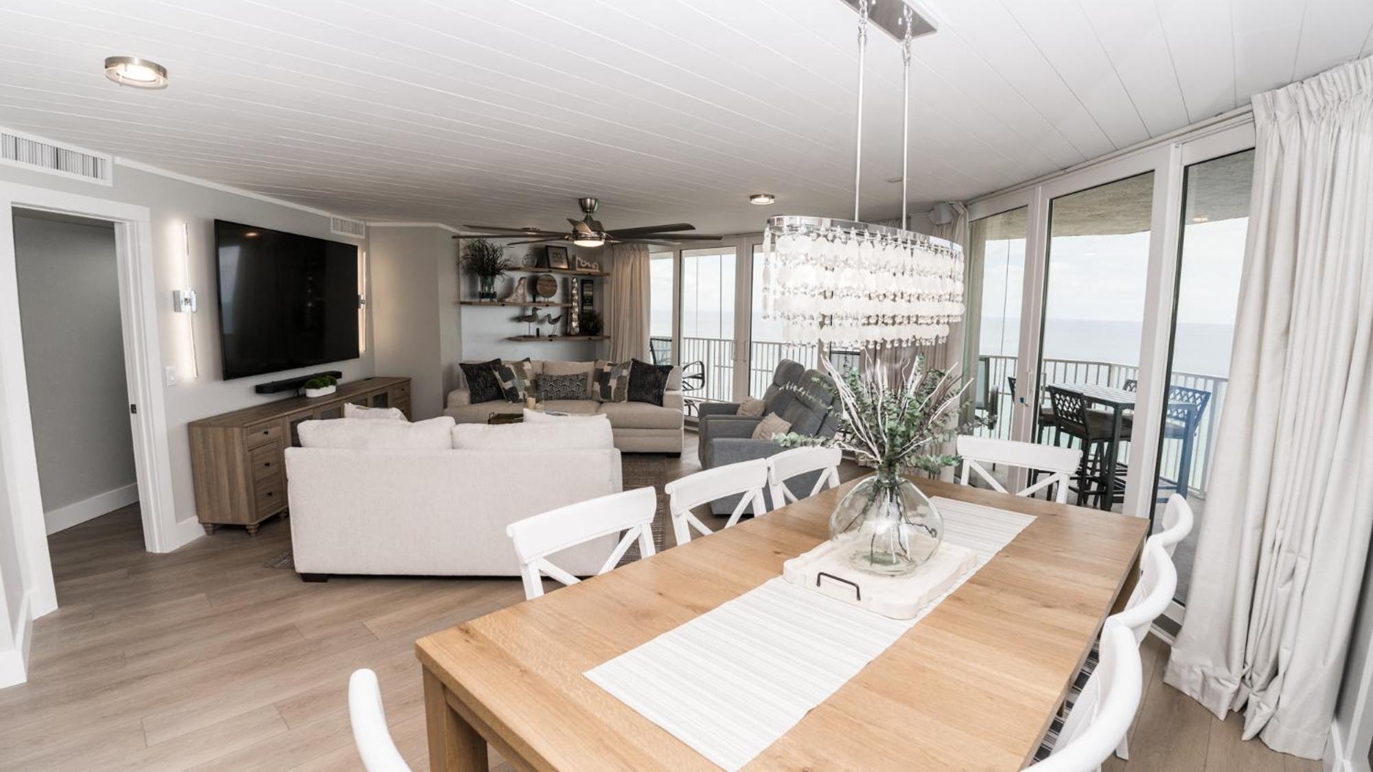 פנמה סיטי ביץ' New Rental - 3Br 3Ba Corner Beachfront - 2024 Remodel - 3 Pools, Tiki Hut, Gym, Tennis מראה חיצוני תמונה